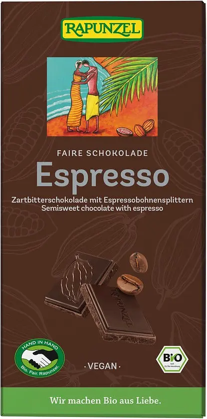 Rapunzel Espresso Zartbitterschokolade Bio