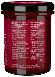 Xylit Jam Raspberry, 220 g