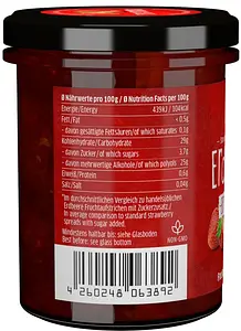 Xylit Konfitüre Erdbeere, 220 g