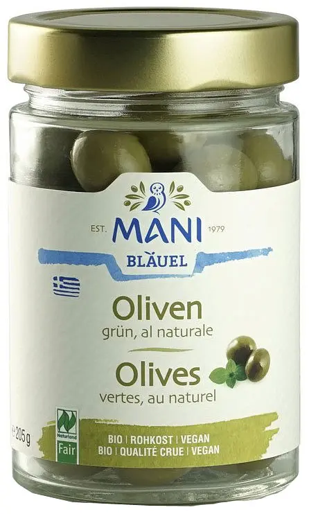Olives Green Olives WITH STONE al naturale RAW Organic