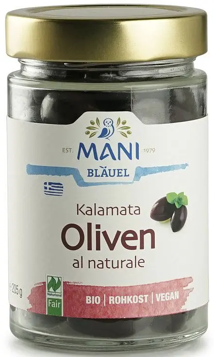 Olives WITH STONE Kalamata al naturale RAW Organic