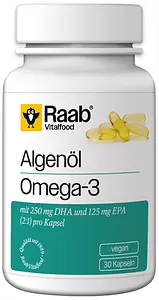 Vegane Omega 3 Kapseln Algenöl Omega-3, 30 Stück