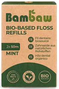 Vegane Zahnseide aus Maisstärke, 50 m