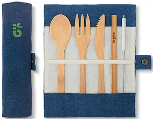 Bambus Besteckset Outdoor Camping| Ocean - Bambaw Plastikfrei, 1 Stück