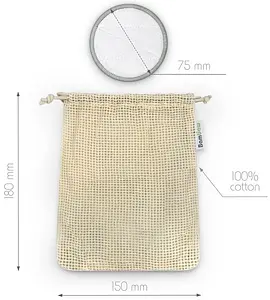 Lingettes démaquillantes lavables #sansplastique, 16 pcs, 16 pièce