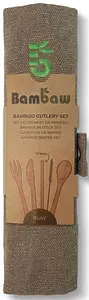 Bambus Besteckset Outdoor Camping | Olive - Bambaw Plastikfrei, 1 Stück