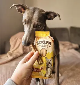 Dog Dental Sticks Vegan Soopa Banana and Peanut Butter, 100 g