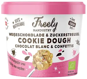 Keksteig Cookie Dough Weisse Schokolade & Streusel Bio, 90 g