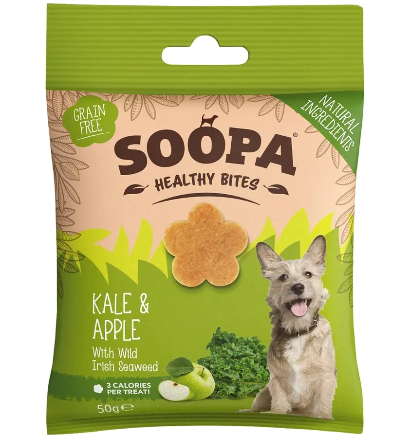 Dog Treats Bites Vegan Soopa Kale and Apple