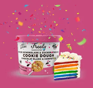 Keksteig Cookie Dough Weisse Schokolade & Streusel Bio, 90 g