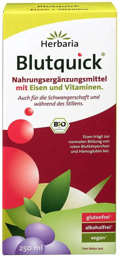 Herbaria Blutquick with Iron and Vitamins Organic