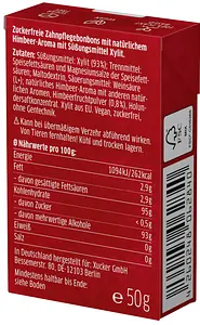 Candy Xylit Raspberry Sugar-Free, 50 g
