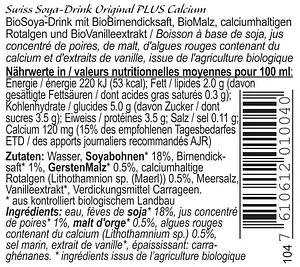 Soja Drink Original Plus mit Calcium Bio, 1 l