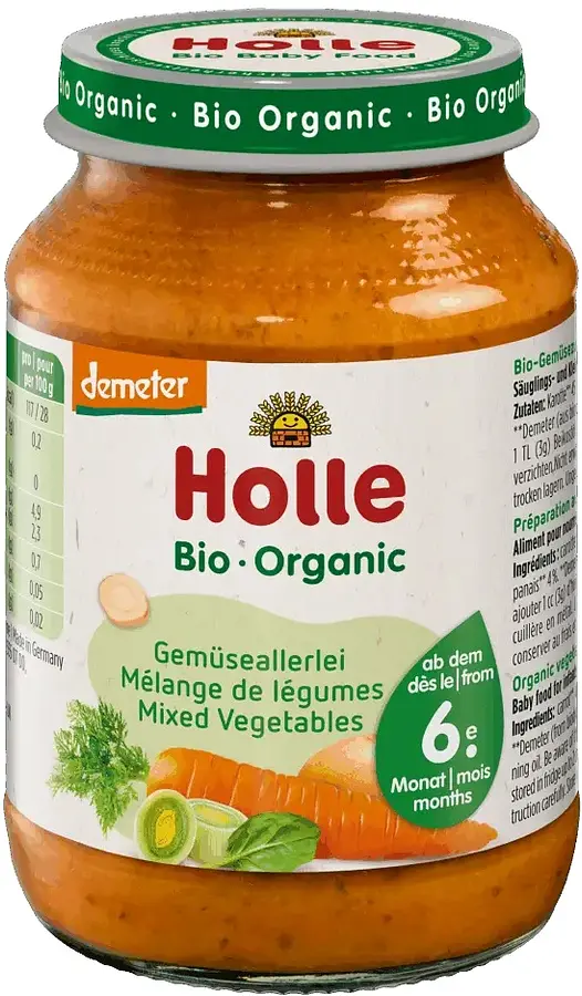 Holle Baby Food Mixed Vegetables Demeter