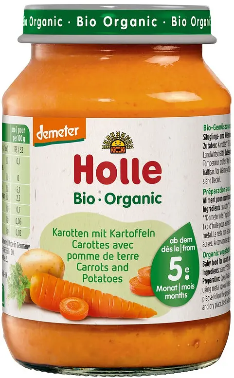 Holle Baby Food Carrots with potatoes Demeter