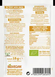 Gelling Agent Agaranta Organic, 18 g