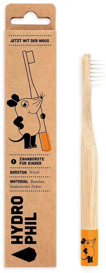 Bamboo Tooth Brush KIDS Soft Orange Hydrophil