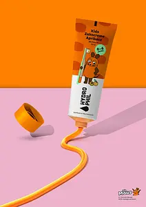 Kids Toothpaste Apricot with fluoride - Mouse, 75 ml