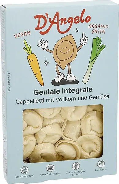 D'Angelo Cappelletti Whole Grain filled Vegetables Organic