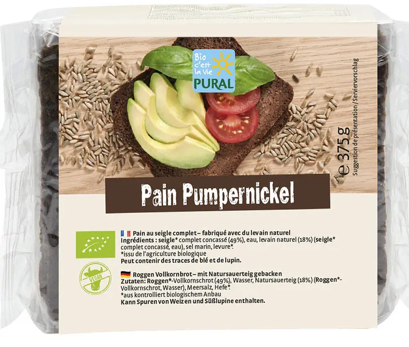 Pumpernickel  Whole Grain Organic