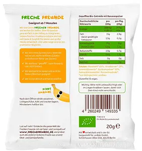 Freche Freunde Knusper-Ringe Hirse & Banane Bio, 20 g