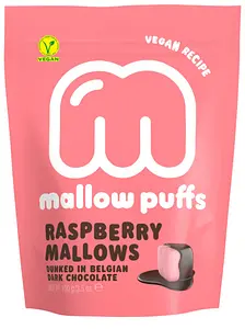 Vegan Marshmallows Mallow Puffs – Raspberry, 100 g