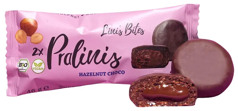 Pralinis Lini's Bites Choco Nougat Bio