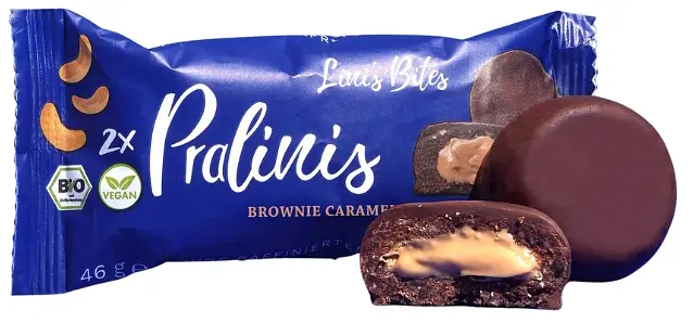 Pralinis Lini's Bites Brownie Cajou Caramel Bio