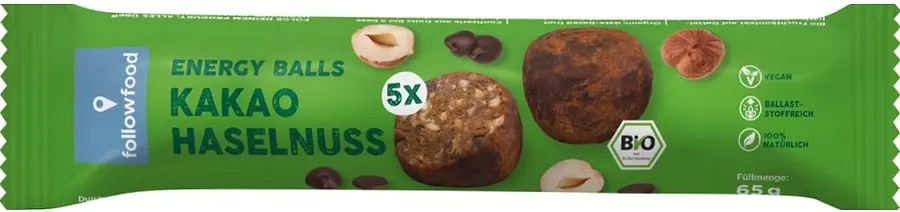 Protein Balls Kakao & Hanfsamen Bio