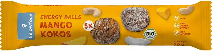 Protein Balls Mango & Kokos Bio