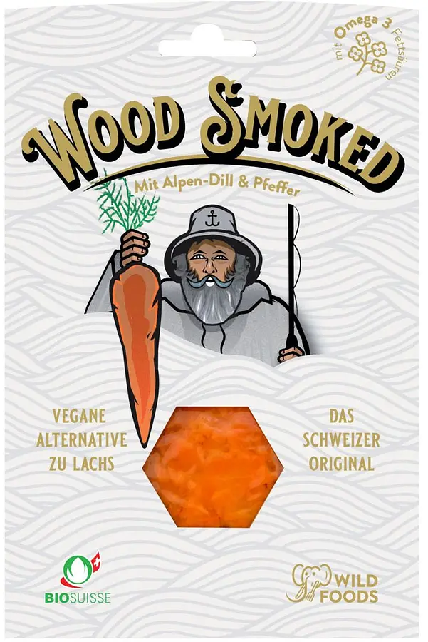 Wood Smoked Vegan Alternative to Salmon PEPPER & DILL Organic