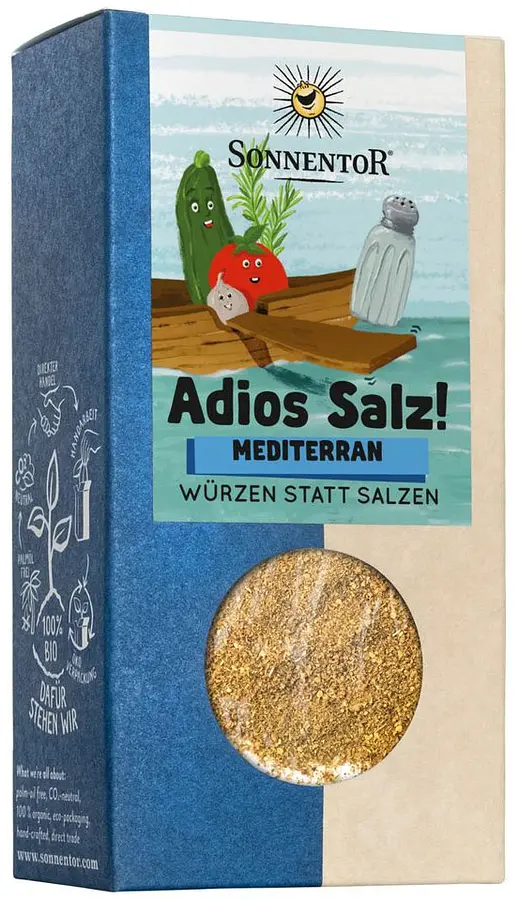 Alternative to salt "Adios salt!" Mediterranean Organic