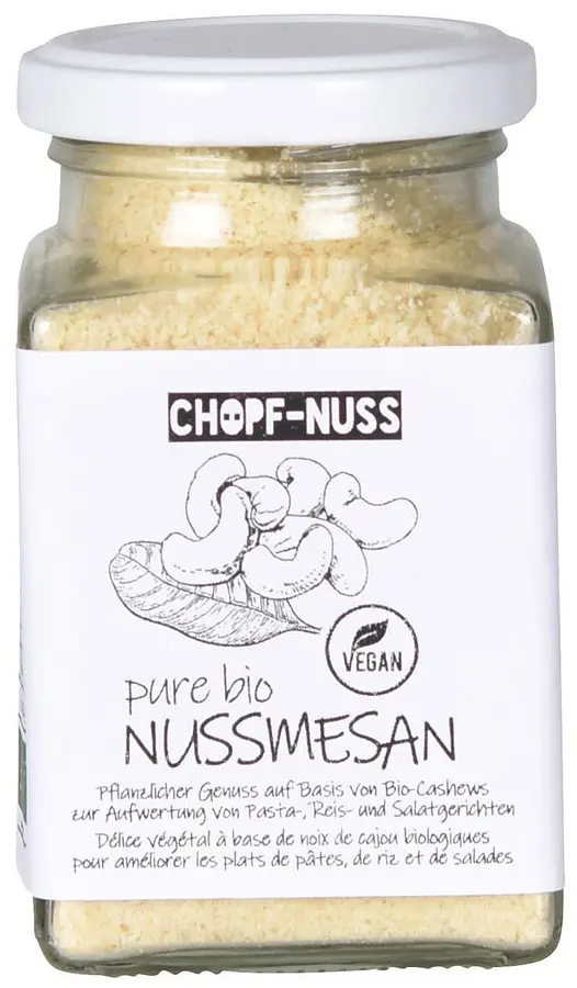 Nussmesan Vegane Alternative zu Reibkäse Chopf-Nuss Bio