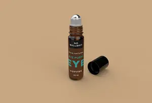 No Bullsh!t Bye Puffy Eye - Roller pour les yeux à l'huile de café, 10 ml