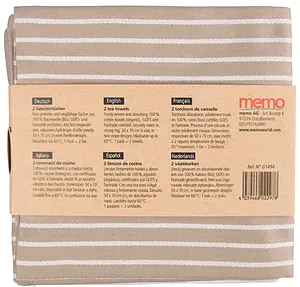 Tea Towels #noplastic Organic, 2pcs, 1 piece