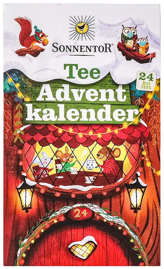 Adventskalender Tee 24 Aufgussbeutel Bio