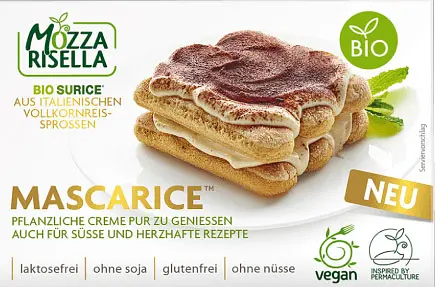 MozzaRisella Mascarice Vegane Alternative zu Mascarpone Bio