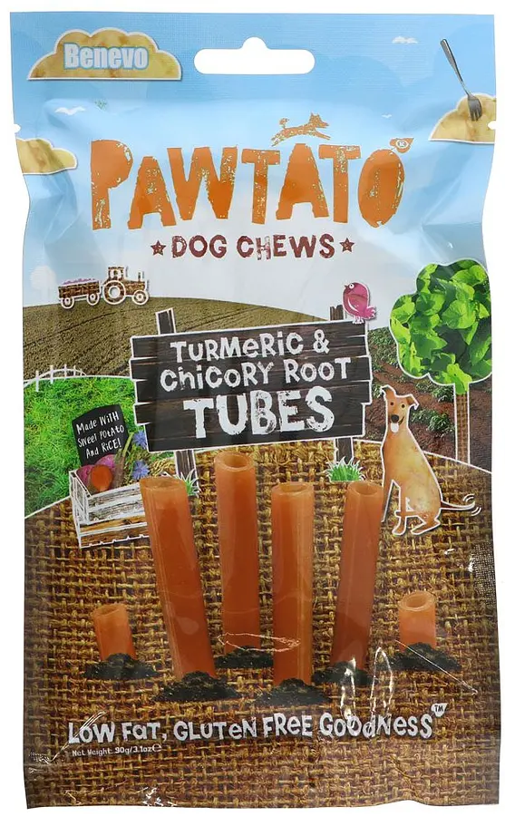 Benevo Chew Sticks Turmeric / Chicory Root Pawtato Sticks