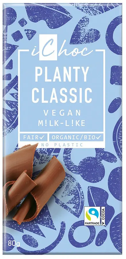 iChoc Classic Vegane Alternative zu Milchschokolade Bio