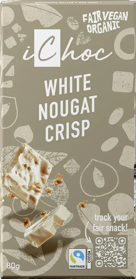 iChoc White Nougat Crisp - Rice Choc Kakaozubereitung Bio