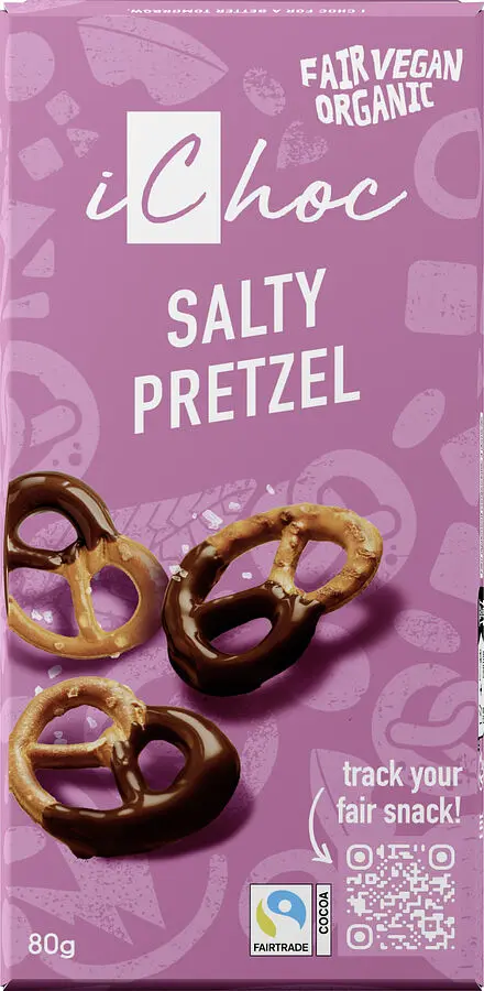 iChoc Salty Pretzel - Kakaobutter-Zubereitung Bio