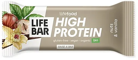 Proteinriegel Lifebar Nüsse & Vanille Bio