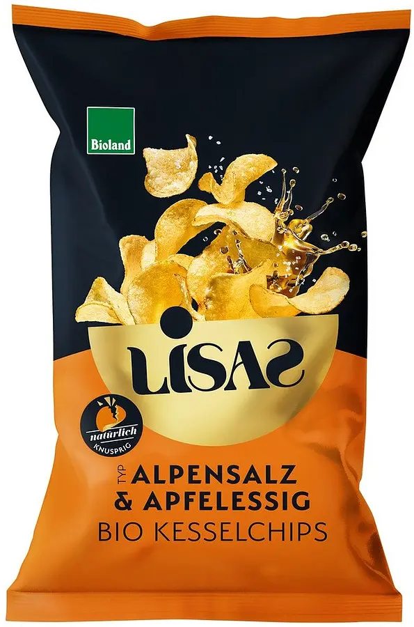 Kartoffel Chips Alpensalz & Apfelessig Bio