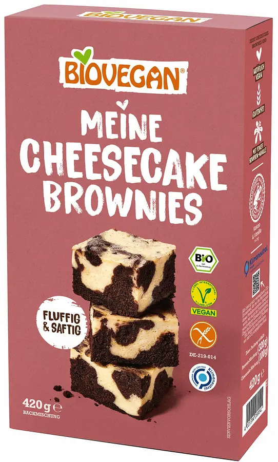 Backmischung Meine Cheesecake Brownies Vegan Bio