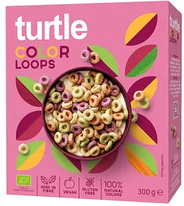Muesli Loops multi-céréales colorées sans gluten Bio, 300 g
