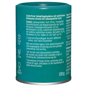 Bonbons Xylit Eucalyptus (sans talc), 100 g