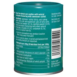 Bonbons Xylit Eucalyptus (sans talc), 100 g