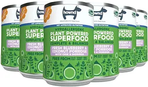 Wet Food HOWND Blueberry & Coconut Porridge, 400 g