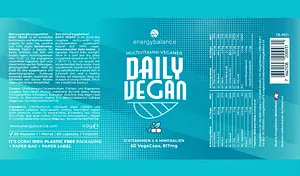 Daily Vegan Multivitamin Kapseln, 60 piece