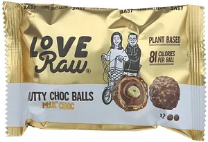 Boules de chocolat aux noix LoveRaw, 28 g